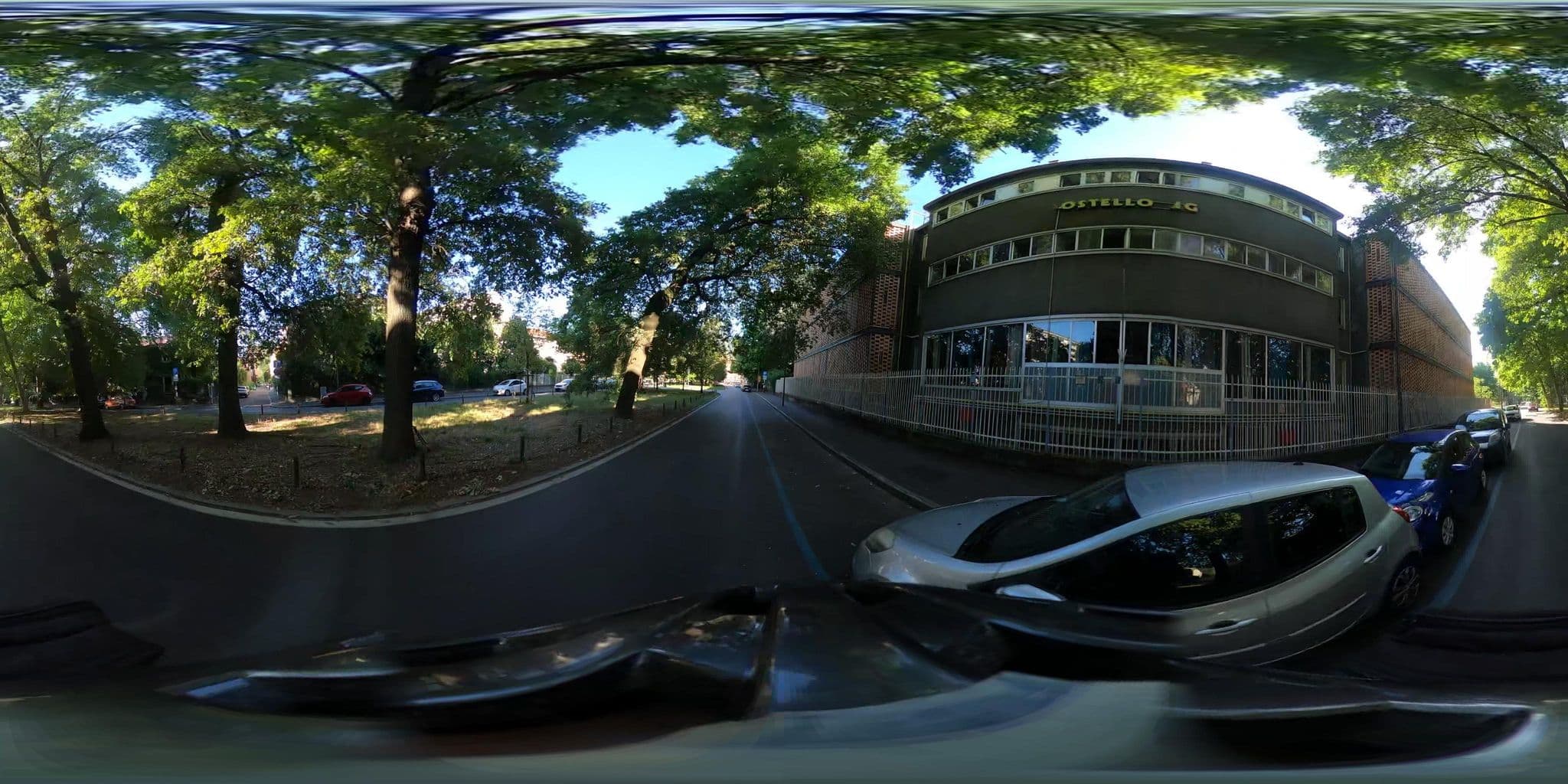 Street view near Hotel VIALE ANGELO SALMOIRAGHI, Quartiere Otto — © jacopofar (CC BY-SA · Mapillary)