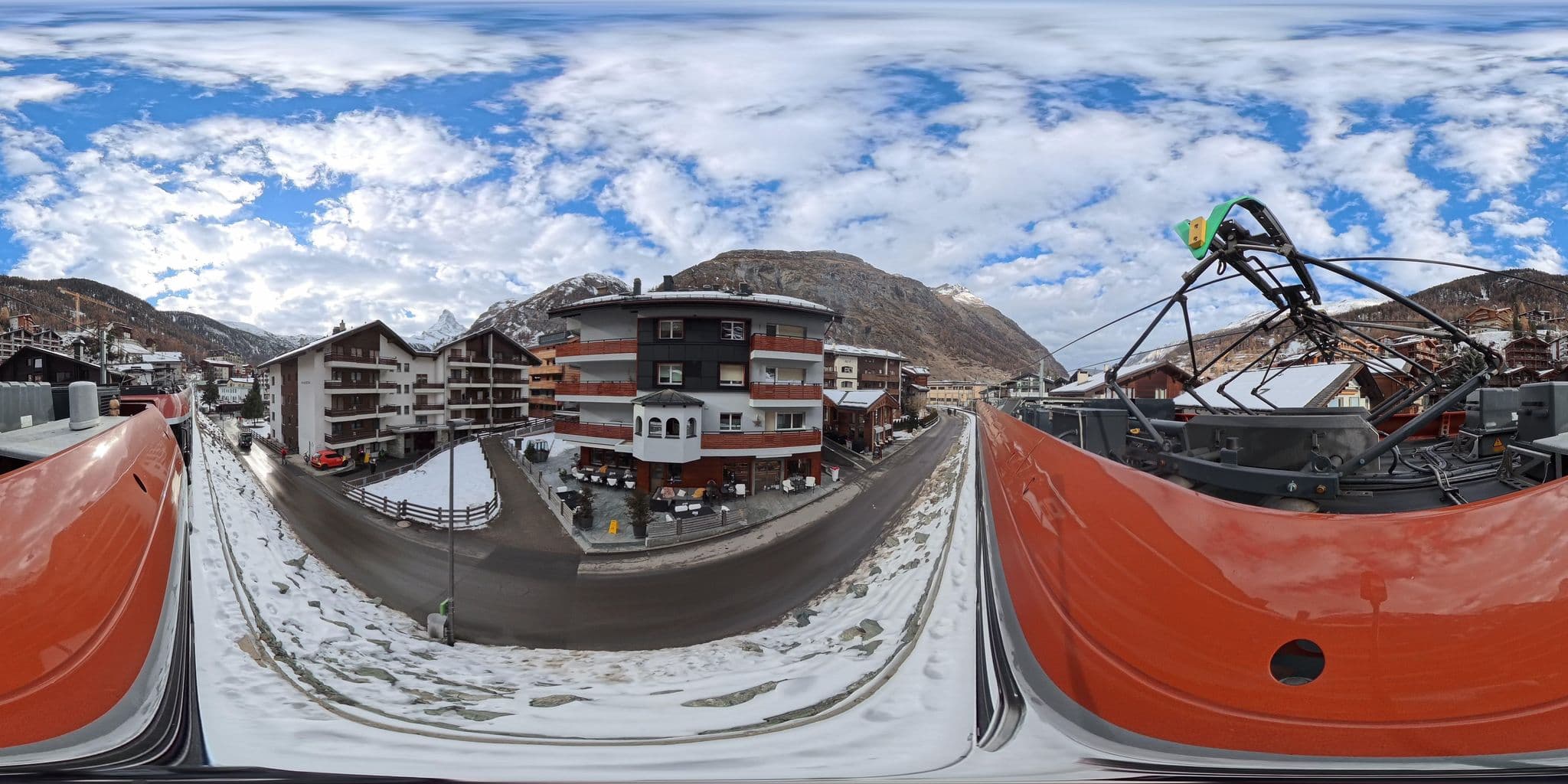 Street view near Cheminee, Zermatt