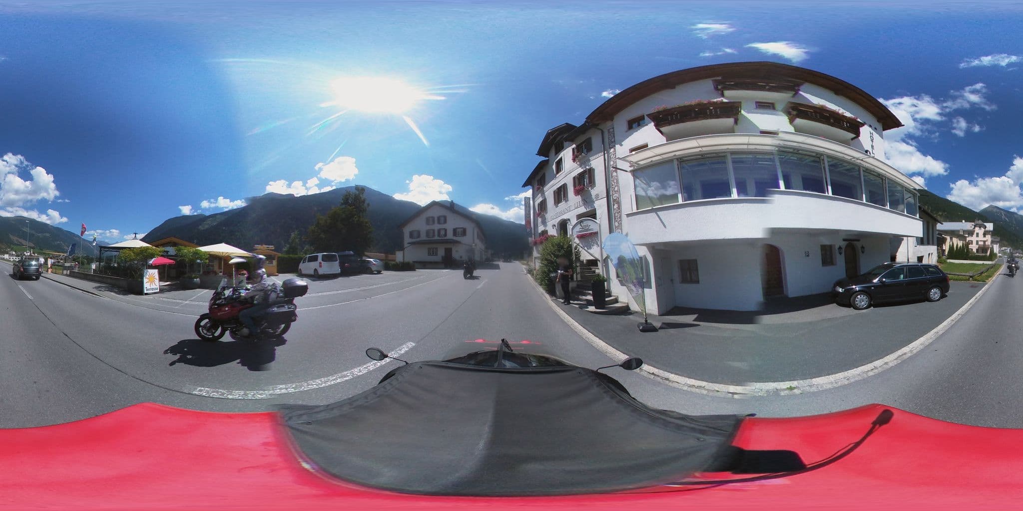 Street view near Liun, Scuol