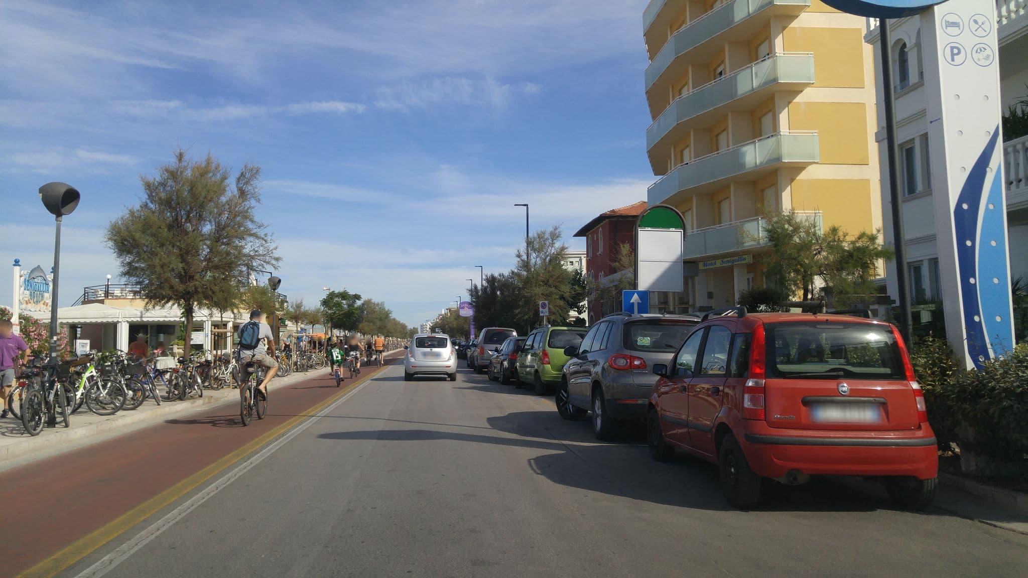 Street view near Hotel Paradiso Senigallia, Senigallia — © sorcrosc (CC BY-SA · Mapillary)
