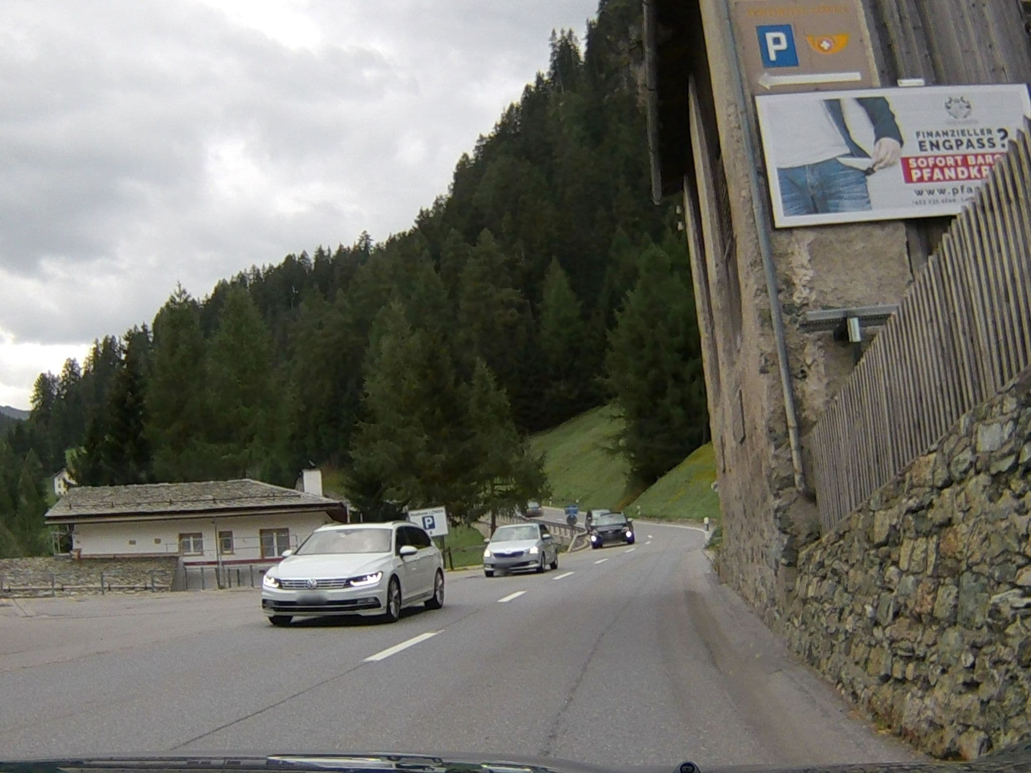 Street view near Hotel Löwe Post, St. Moritz