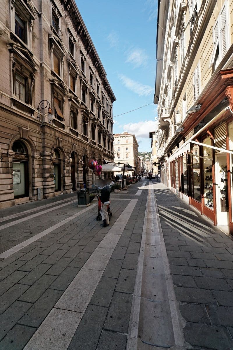 Street view near Residenza Degli Artisti, Trieste — © txllxt (CC BY-SA · Mapillary)