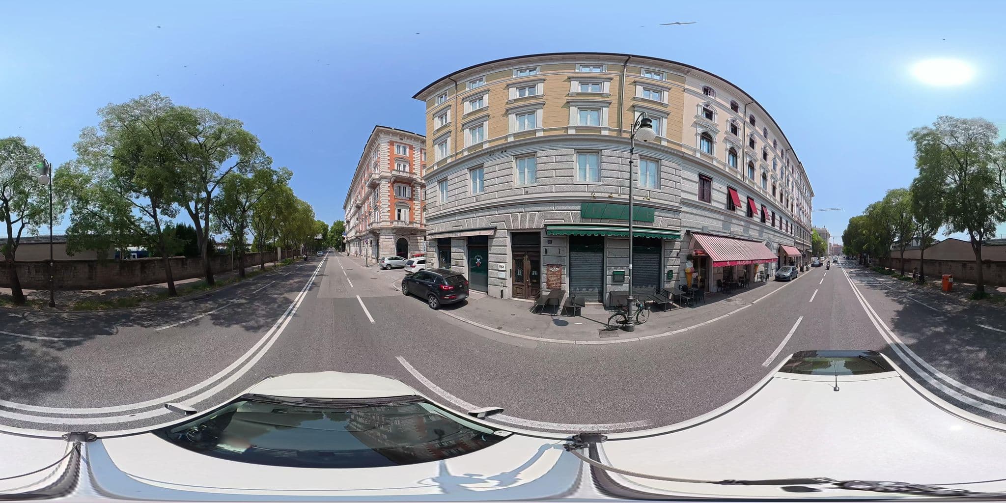 Street view near Domus Liberta, Trieste — © osmplus_org (CC BY-SA · Mapillary)