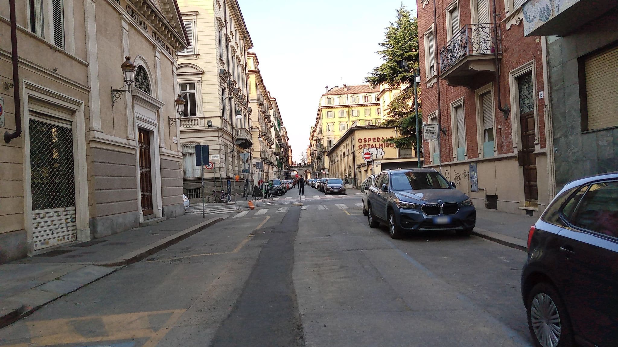 Street view near Turin Central Rooms, Quadrilatero — © ffierm (CC BY-SA · Mapillary)