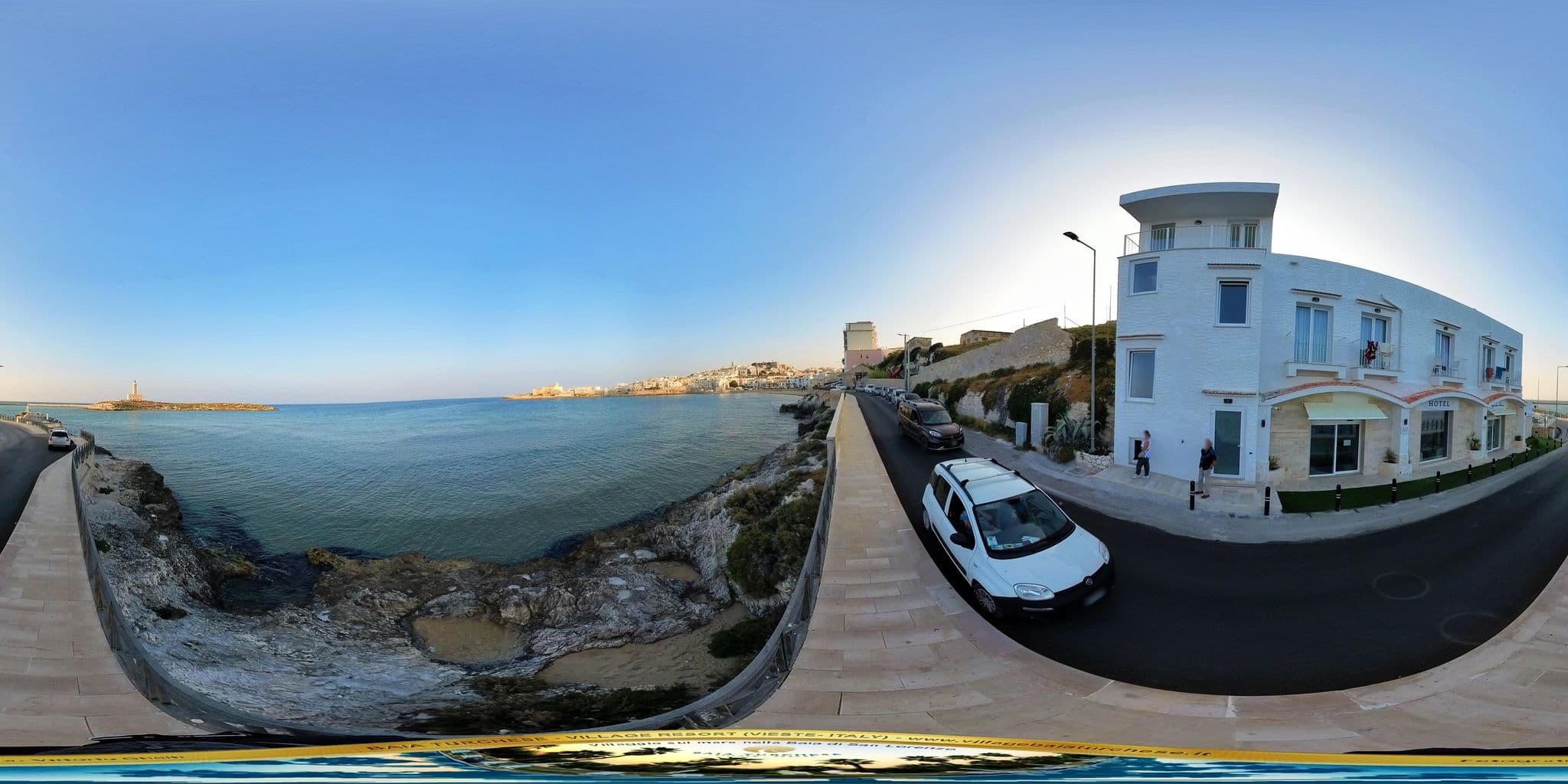 Street view near Approdo di Venere Hotel & Restaurant, Vieste — © Ghelfi360 (CC BY-SA · Mapillary)