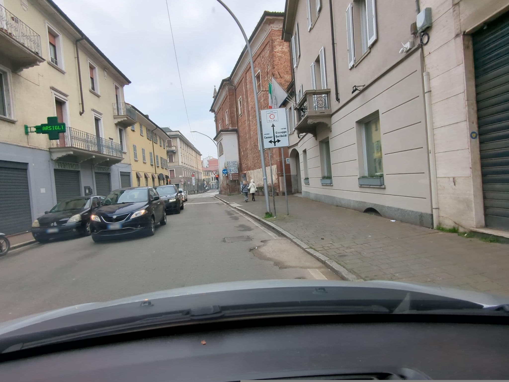 Street view near Locanda San Bernardo, Vigevano — © musuruan (CC BY-SA · Mapillary)