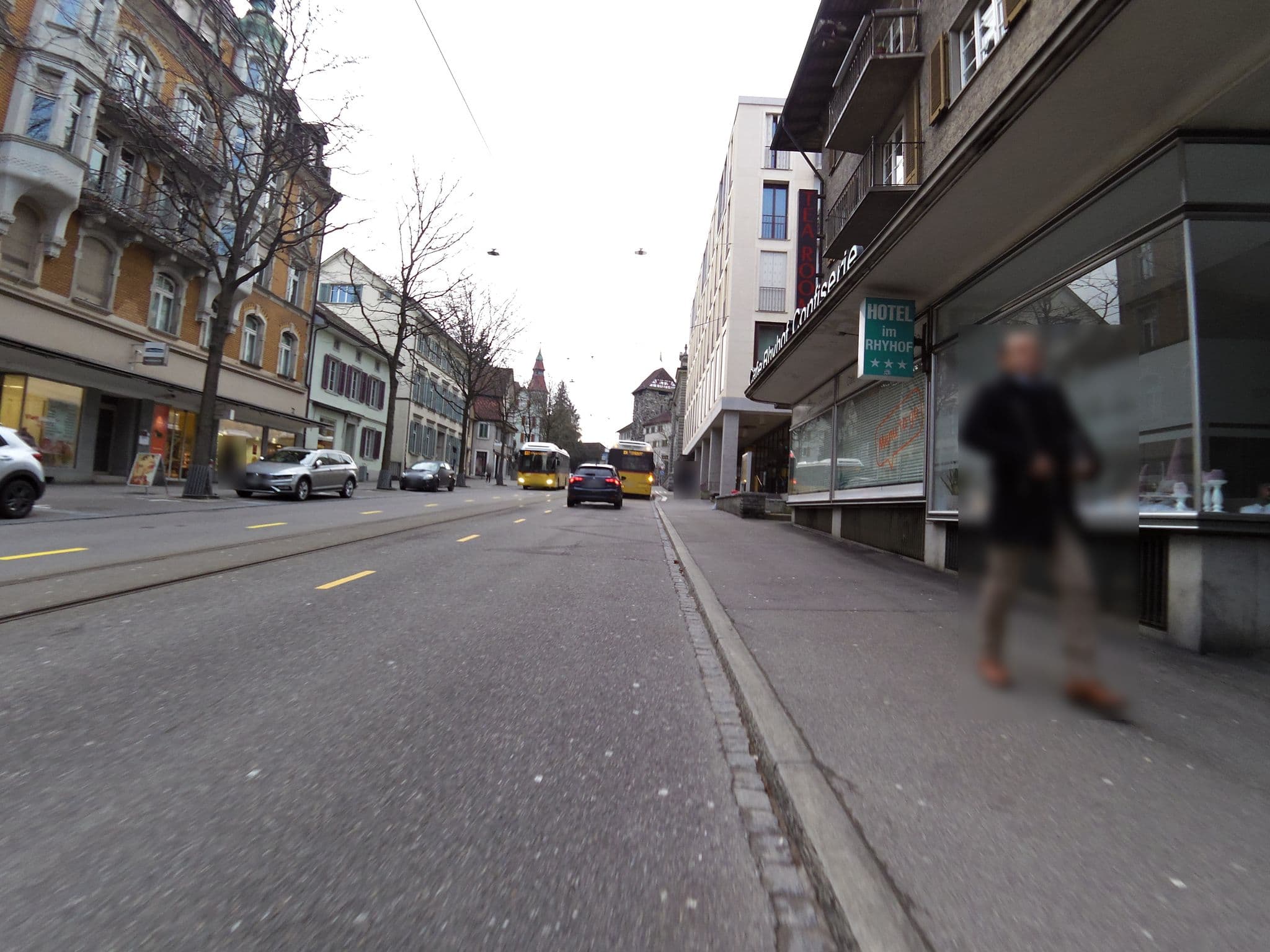Street view near Hotel Rhyhof, Frauenfeld — © mstock (CC BY-SA · Mapillary)
