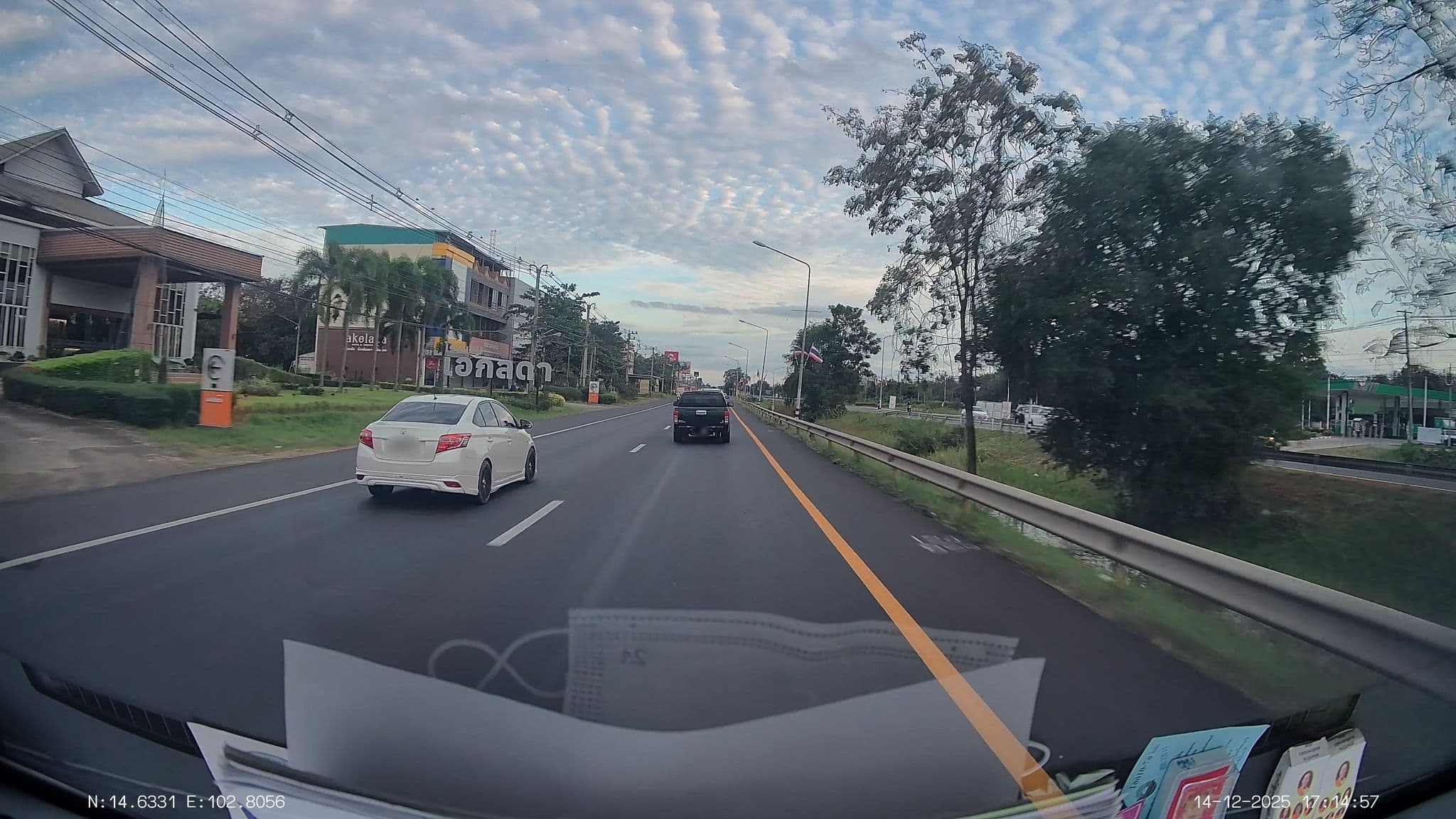 Street view near Akelada Hotel โรงแรมเอกลดา, Nang Rong — © ThailandCambodia (CC BY-SA · Mapillary)