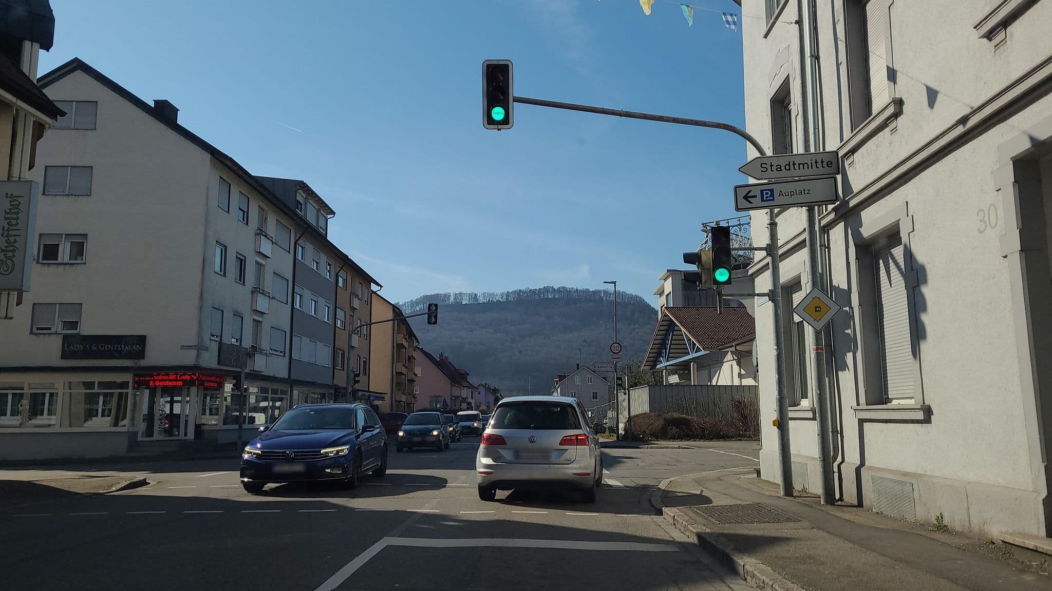 Street view near Hotel Scheffelhof, Bad Säckingen — © Lukas1976 (CC BY-SA · Mapillary)