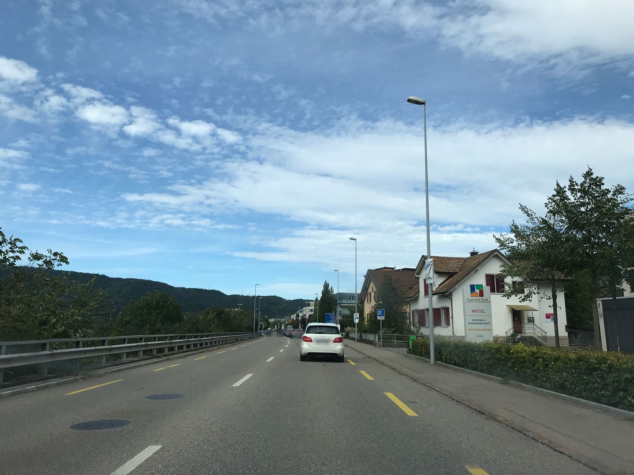 Street view near Motel Rheinfels Park, Bad Säckingen — © tbkrtz (CC BY-SA · Mapillary)