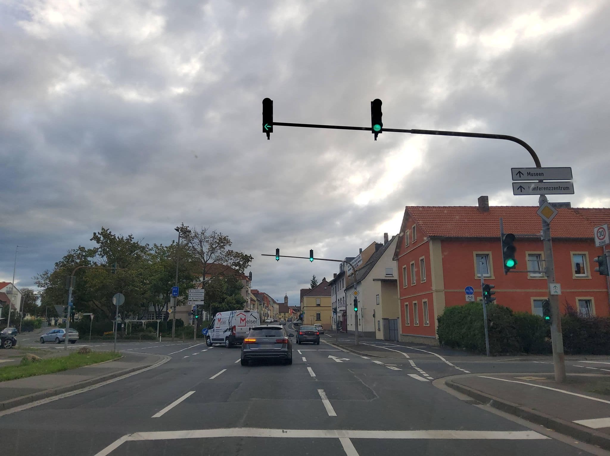 Street view near Hotel Pension Zech, Bergrheinfeld — © AndyKing (CC BY-SA · Mapillary)