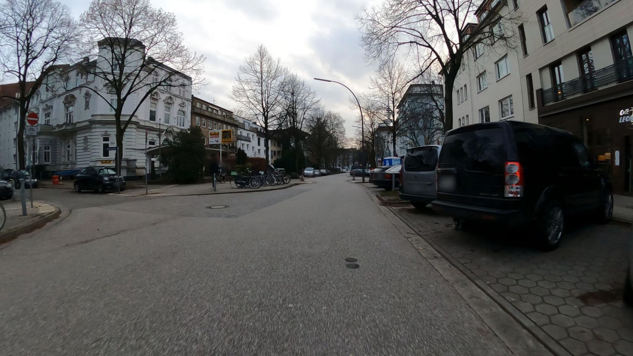 Street view near Hotel Das kleine Grindel, Rotherbaum — © veloroute_hamburg (CC BY-SA · Mapillary)