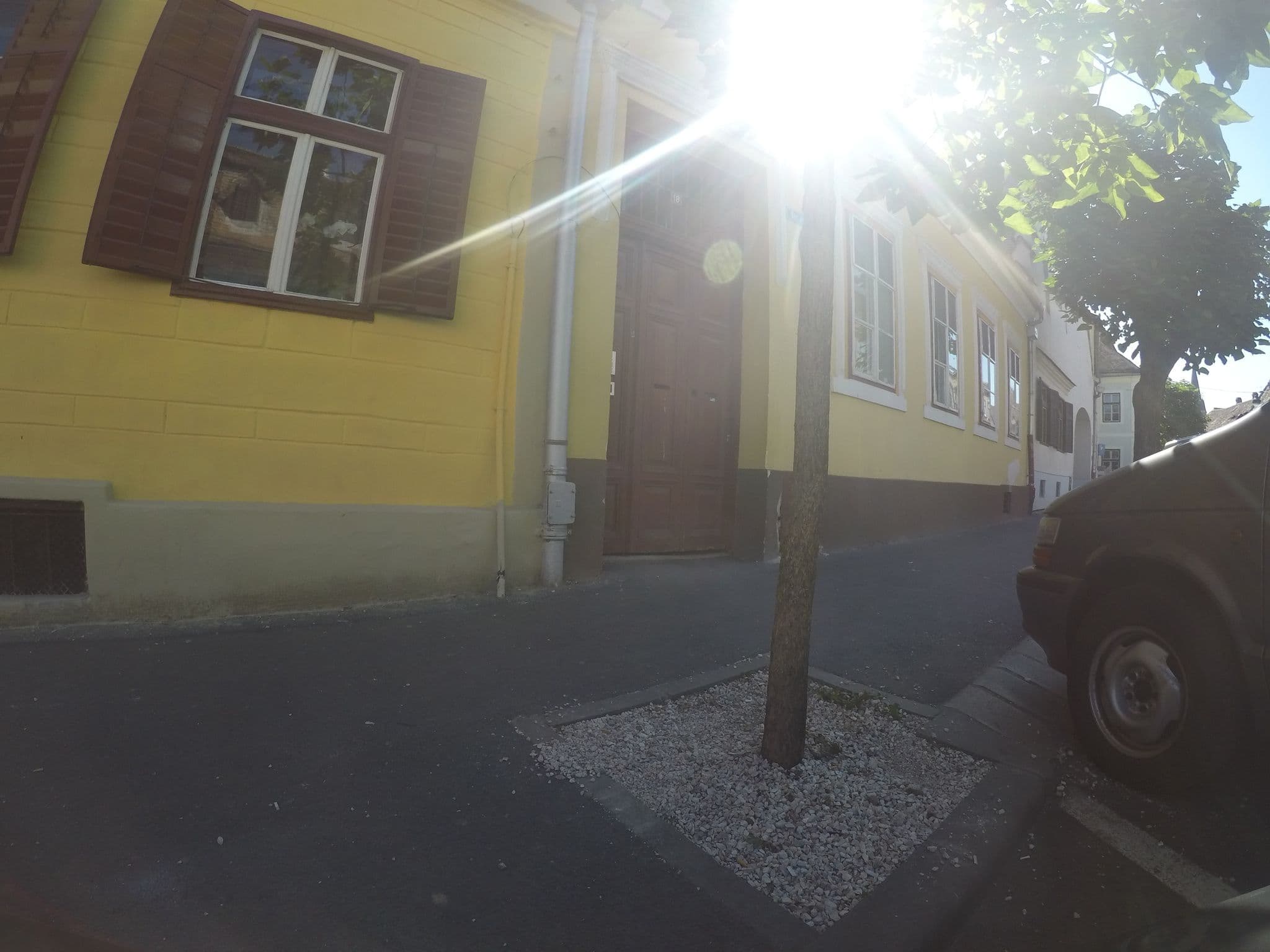 Street view near Hostel Center Sibiu, Sibiu — © chrisbeddow (CC BY-SA · Mapillary)