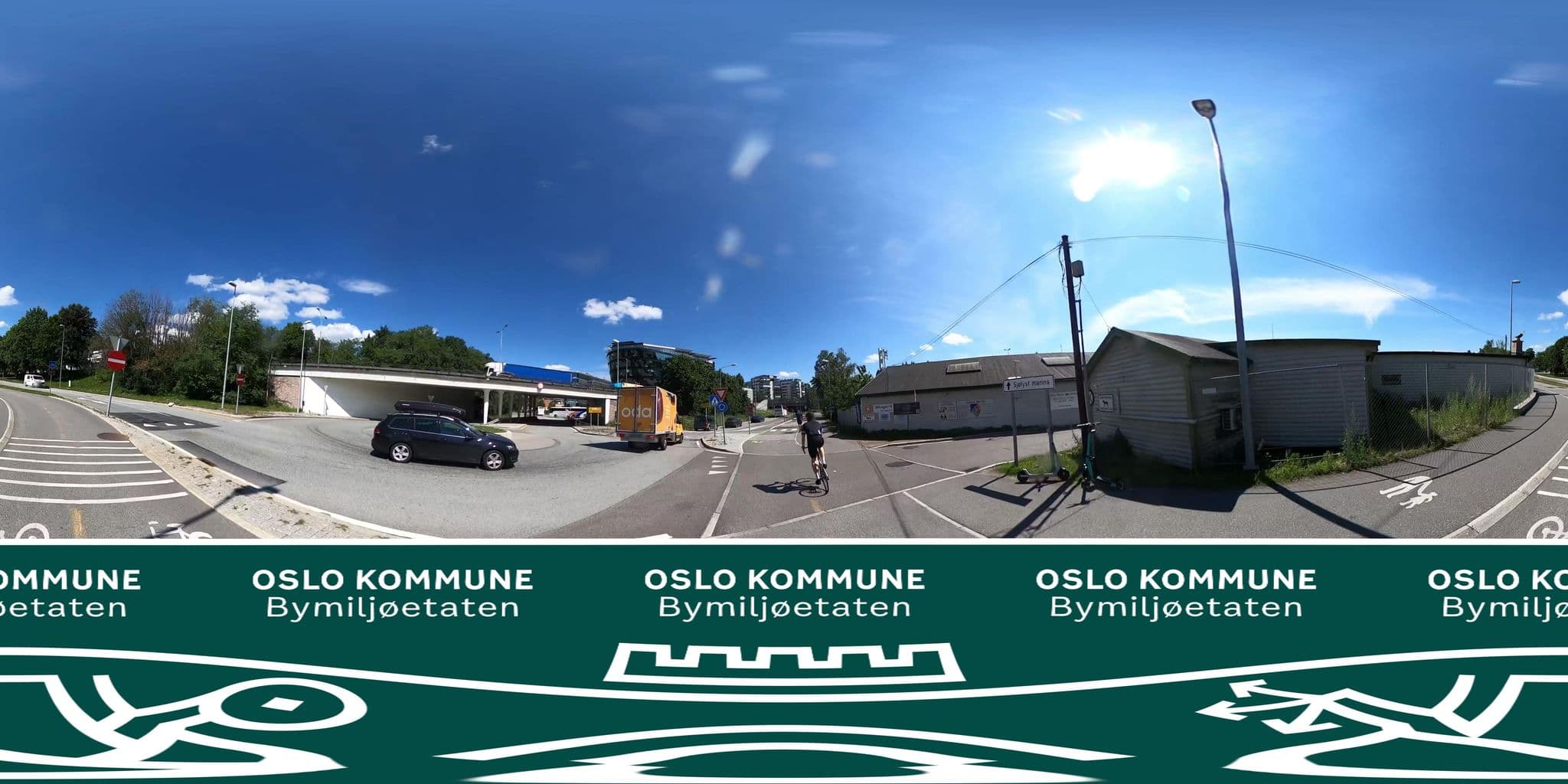 Street view near Sjølyst Bobilparkering, Sjølyststranda — © BYM_OlaJuulHolm (CC BY-SA · Mapillary)
