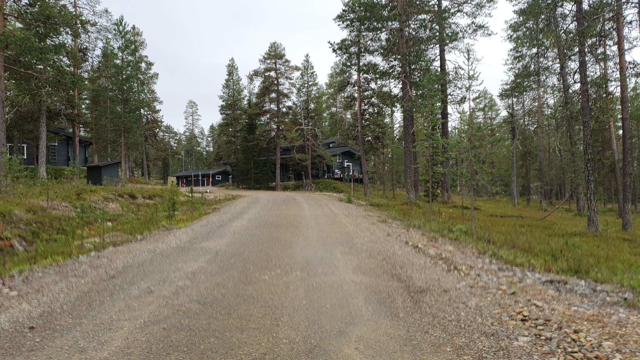 Street view near Villa Aurora, Kittilä