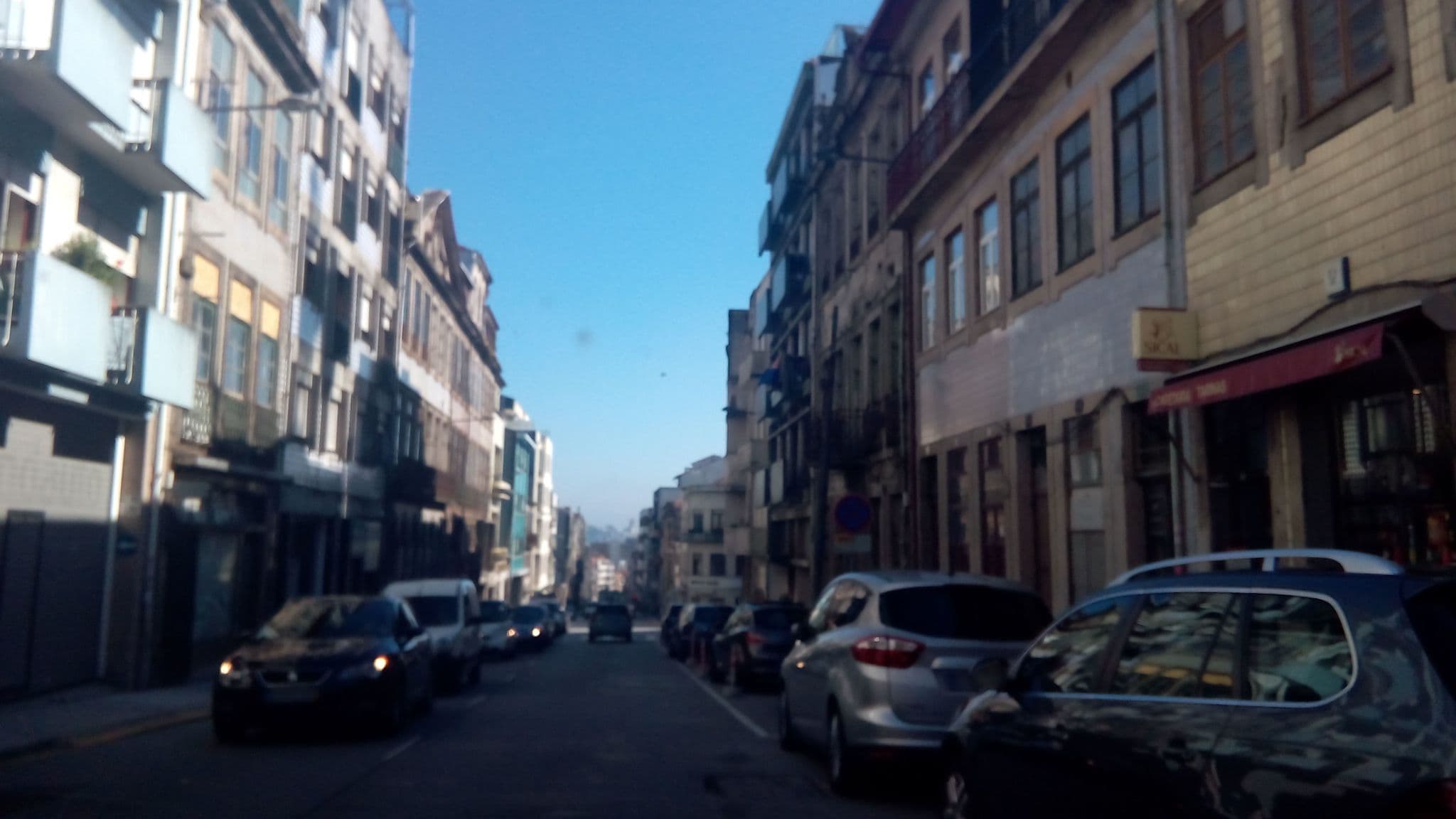 Street view near Green´s apartment, Porto