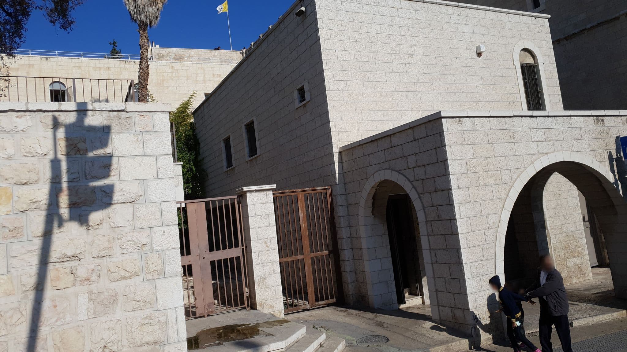 Street view near Knights Palace Hotel, West Jerusalem — © jopparn (CC BY-SA · Mapillary)