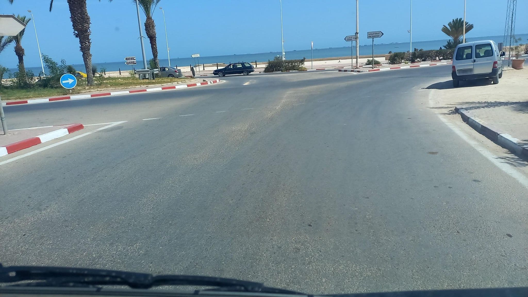 Street view near Le Grand Bleu, Houmt Souk — © aksentini (CC BY-SA · Mapillary)