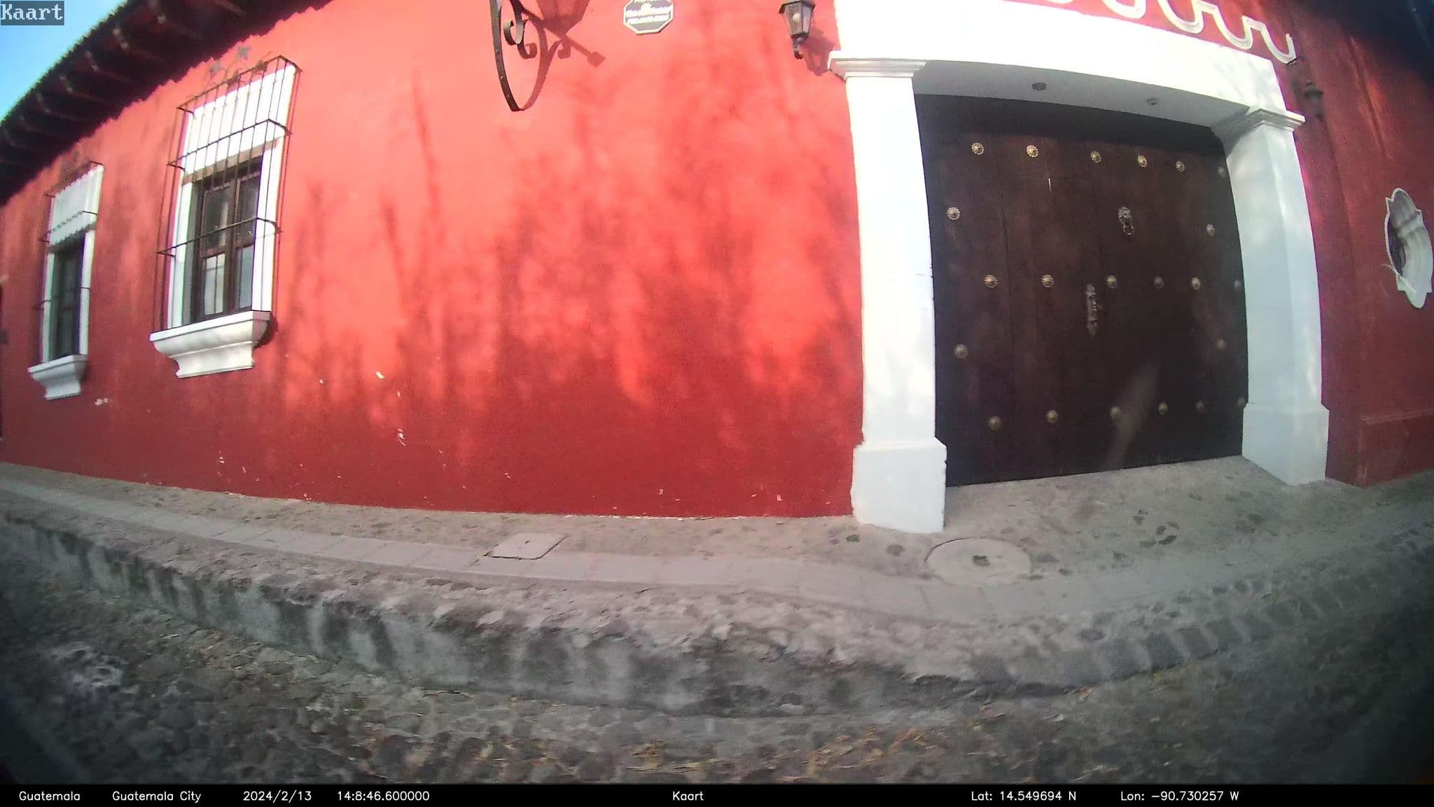 Street view near Hotel Posada de Maria, Antigua Guatemala — © kaart_2 (CC BY-SA · Mapillary)