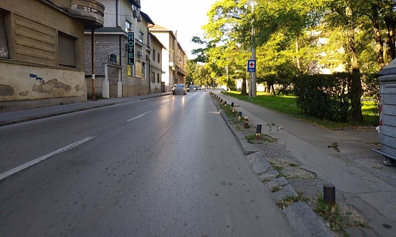 Street view near Hotel DAMJAN, Banja Luka — © mladensavic (CC BY-SA · Mapillary)