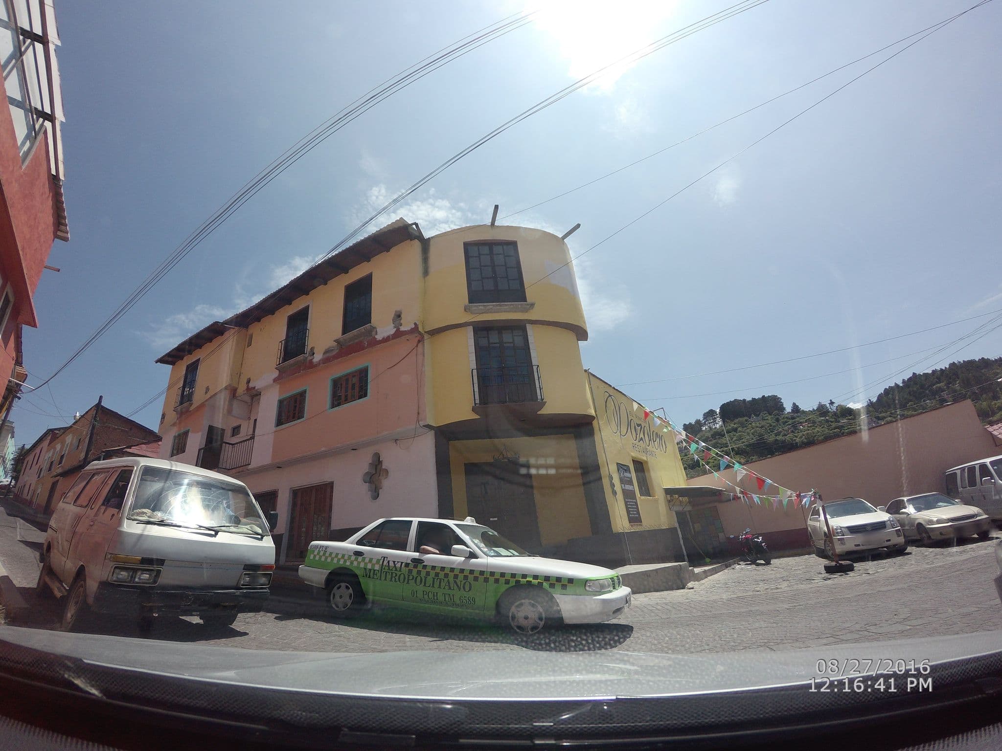 Street view near Restaurante y Hotel Casa Grande, Mineral del Monte — © ccossio (CC BY-SA · Mapillary)