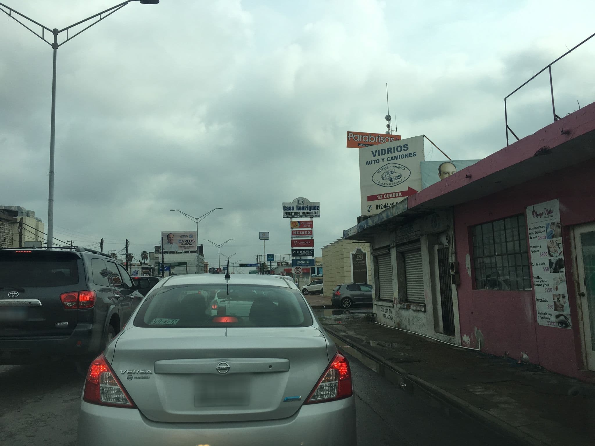 Street view near Hotel 6a Avenida, Heroica Matamoros — © menganitox (CC BY-SA · Mapillary)