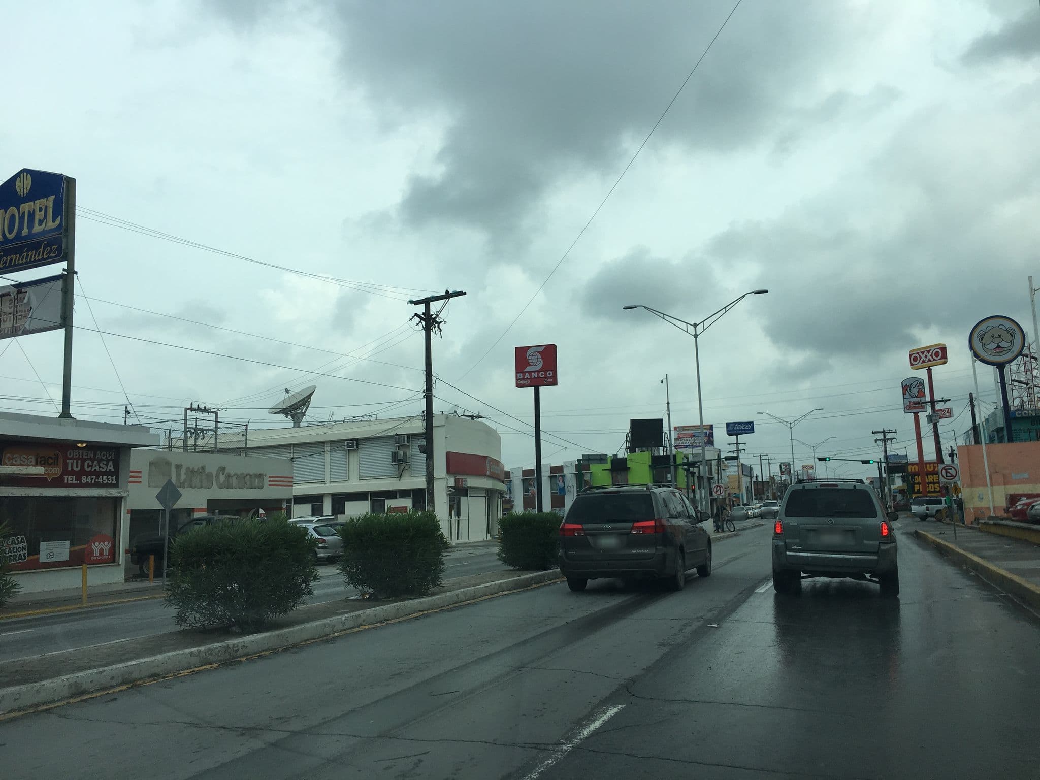 Street view near Hotel Hernandez, Heroica Matamoros — © menganitox (CC BY-SA · Mapillary)