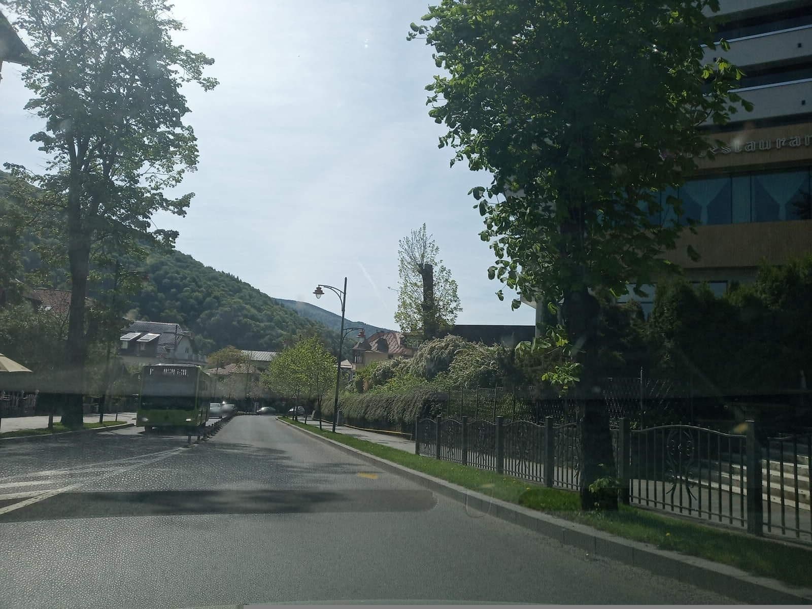 Street view near Hotel Internațional, Sinaia