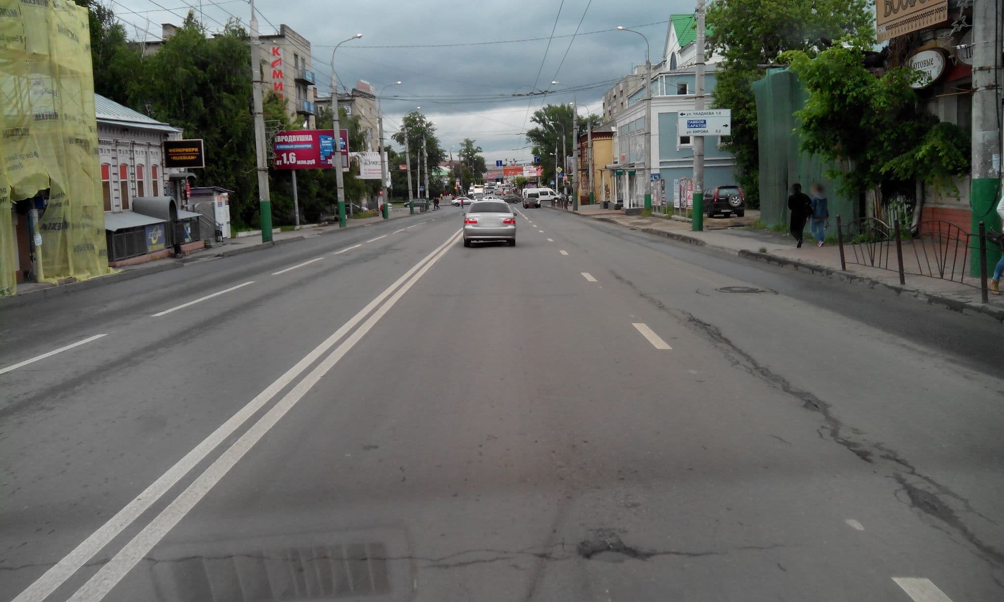 Street view near Гостиница Росгосцирка, Penza — © tvitali (CC BY-SA · Mapillary)