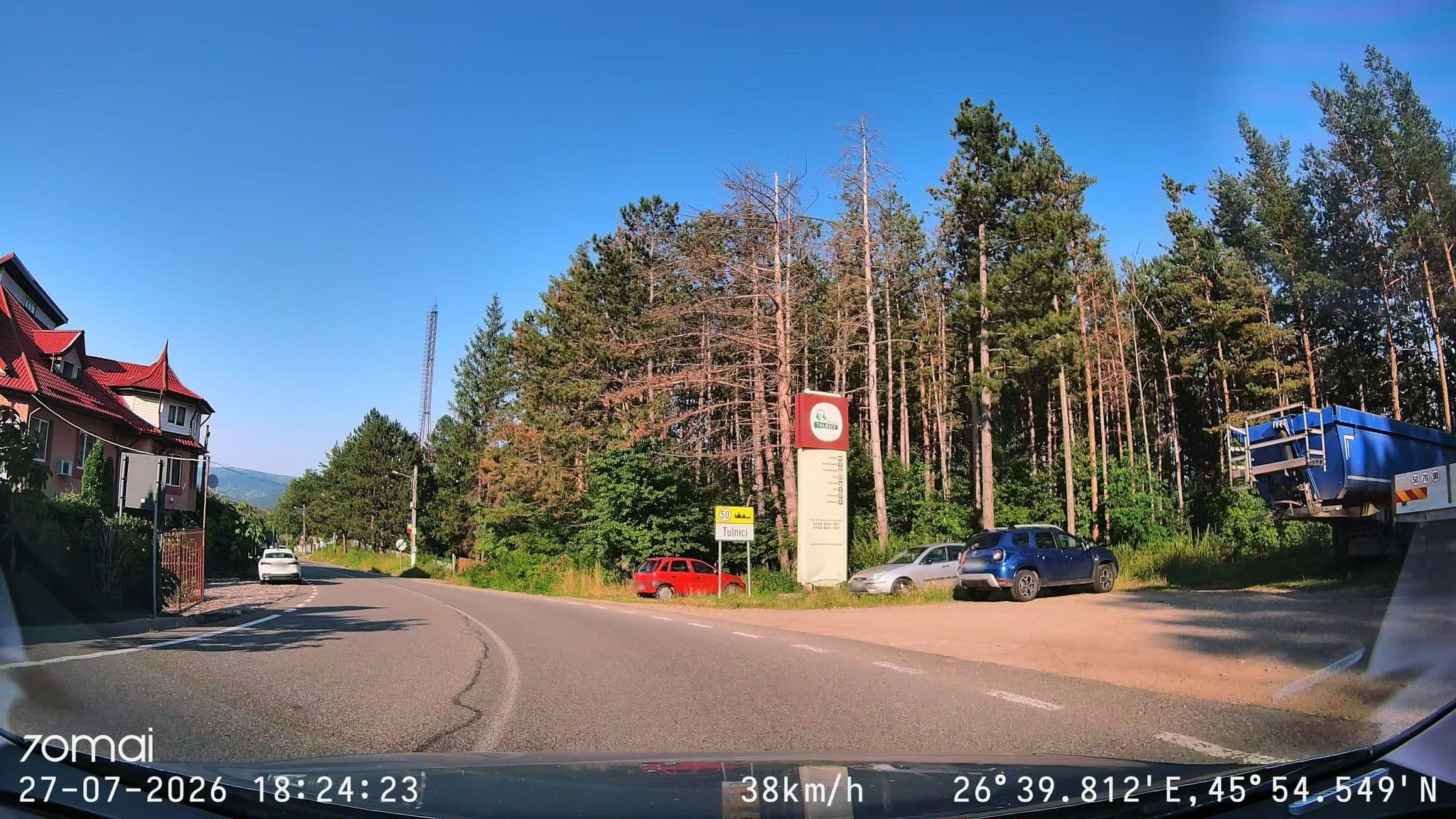 Street view near Pensiunea Tulnici, Tulnici — © doriel (CC BY-SA · Mapillary)