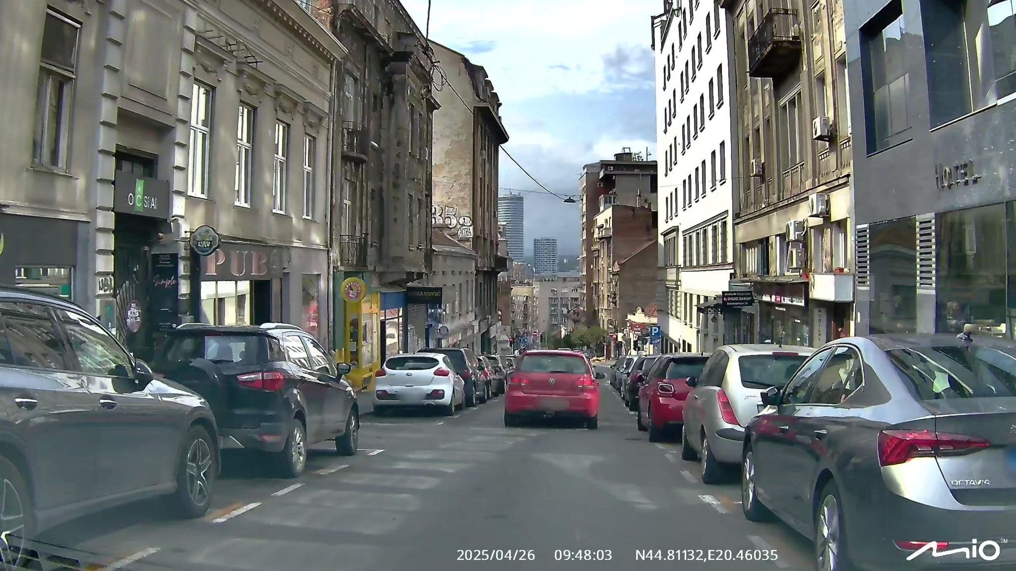 Street view near Nobel Design, Belgrade