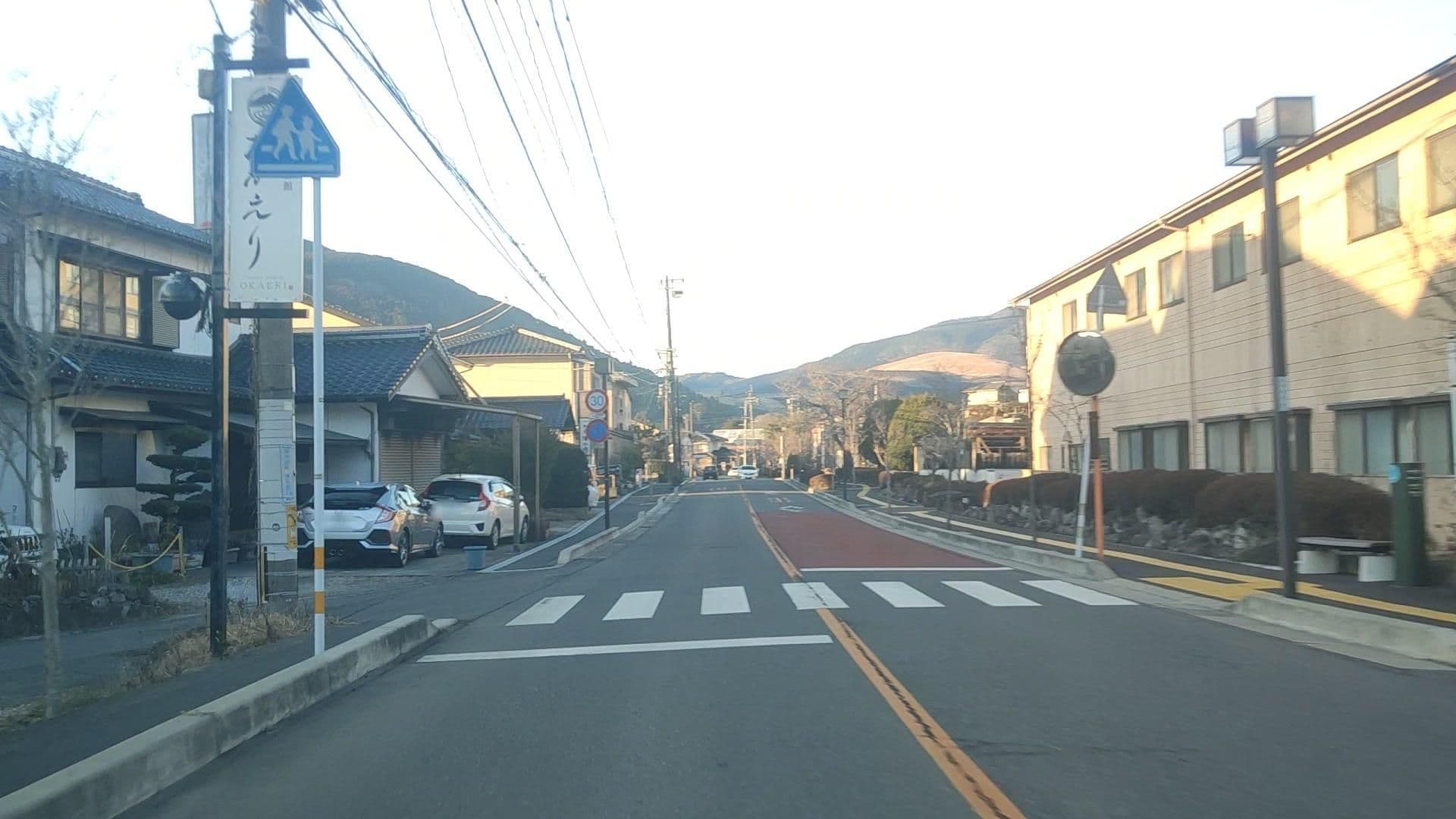 Street view near 旅館 三角屋(みかどや), Yufu — © drivephotograph (CC BY-SA · Mapillary)
