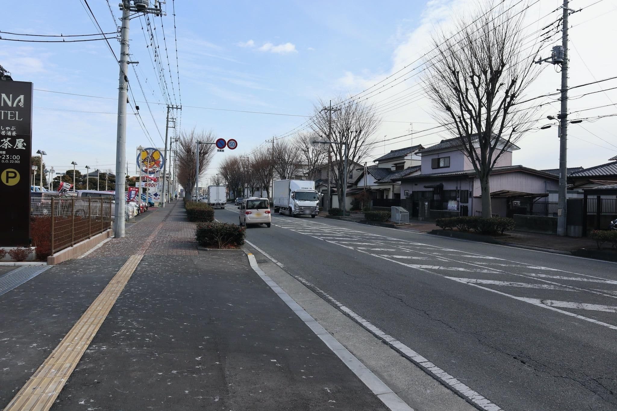 Street view near 行田天然温泉 HANA HOTEL 行田, Gyōda — © musashino5 (CC BY-SA · Mapillary)
