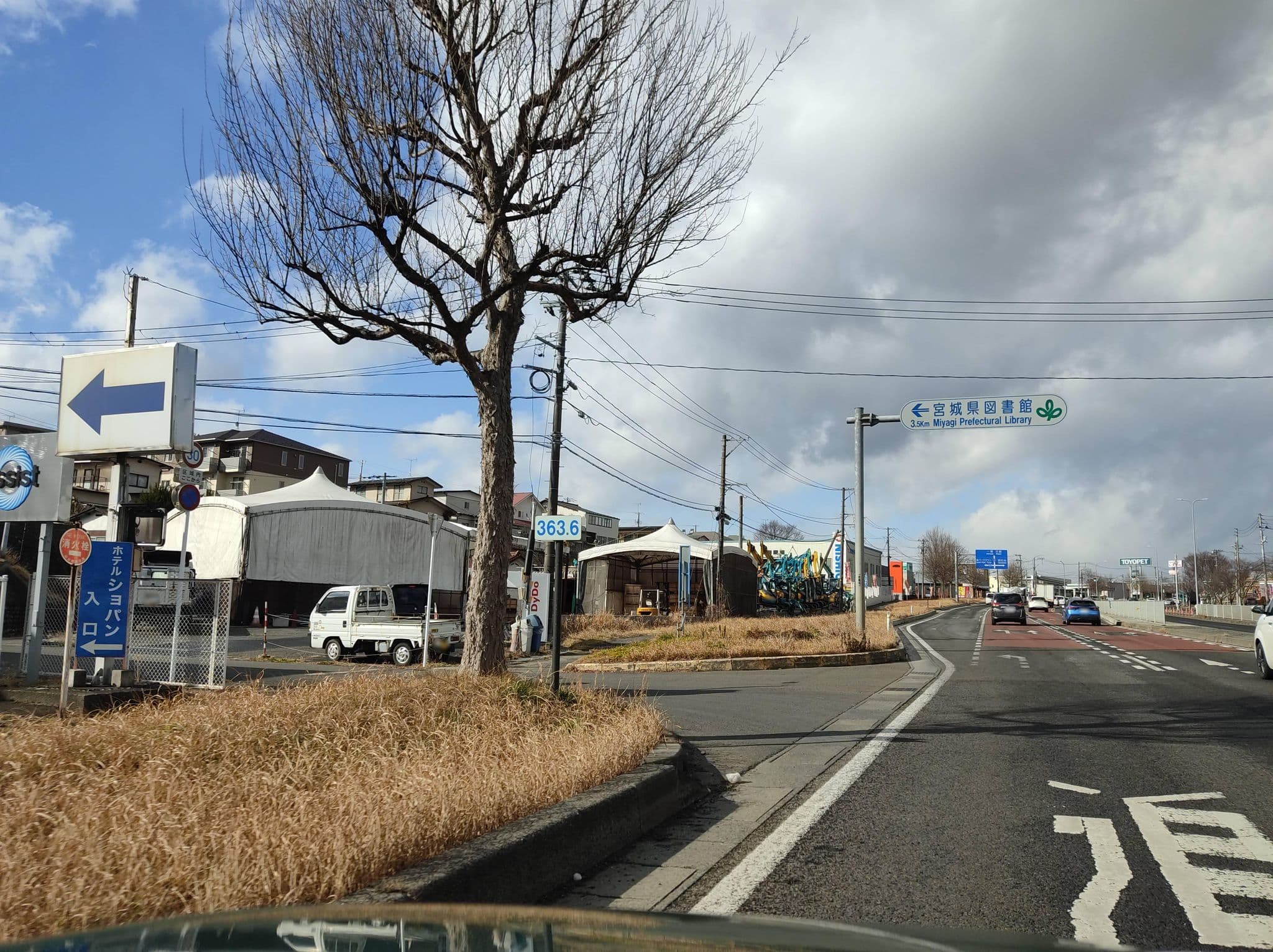 Street view near ホテル ルートイン 仙台泉インター, Tomiya — © tonoyamatanken (CC BY-SA · Mapillary)