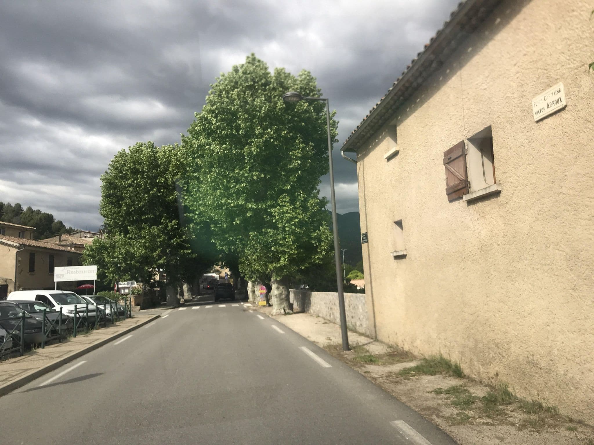 Street view near Hôtel de la Place, Mallemoisson — © pa413 (CC BY-SA · Mapillary)