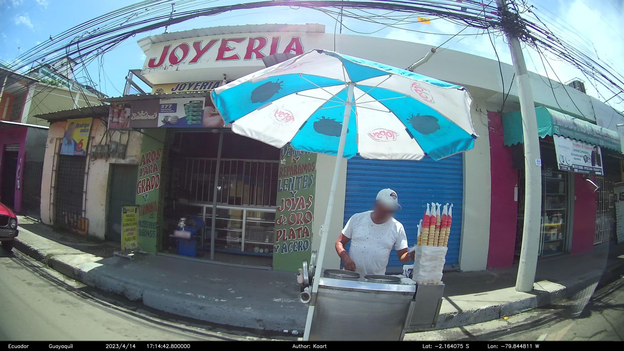 Street view near Kimberly hotel, Eloy Alfaro — © kaart_2 (CC BY-SA · Mapillary)