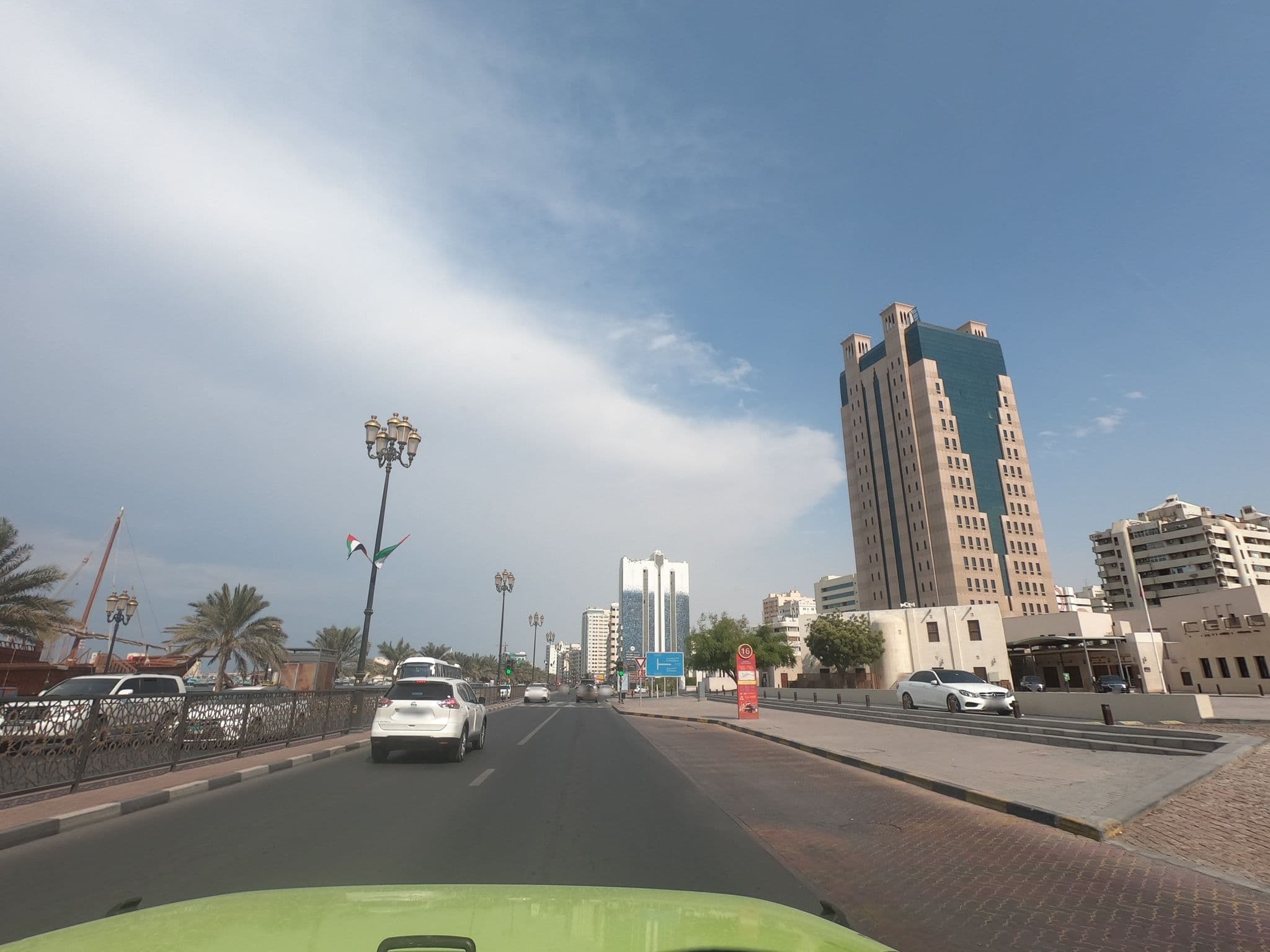 Street view near Al Chedi Albait Hotel, Al Majaz — © countzero5 (CC BY-SA · Mapillary)