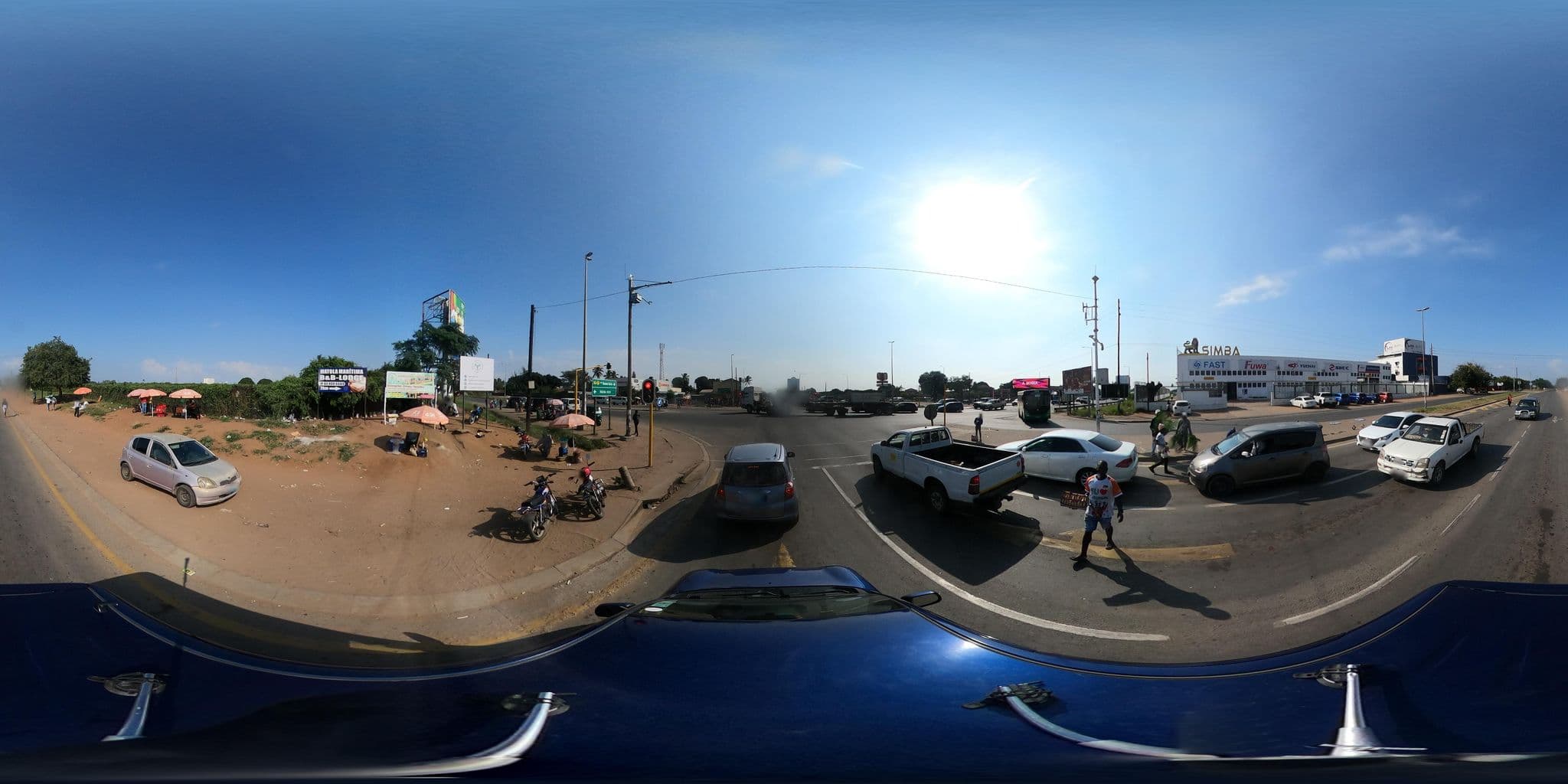 Street view near Hotel Al-Khalil, Matola, Mozambique, Matola — © OMTMOZ (CC BY-SA · Mapillary)