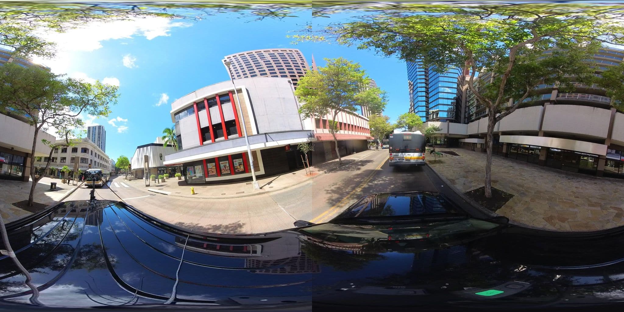 Street view near Aston Executive Center Hotel, Honolulu — © hmhtb (CC BY-SA · Mapillary)
