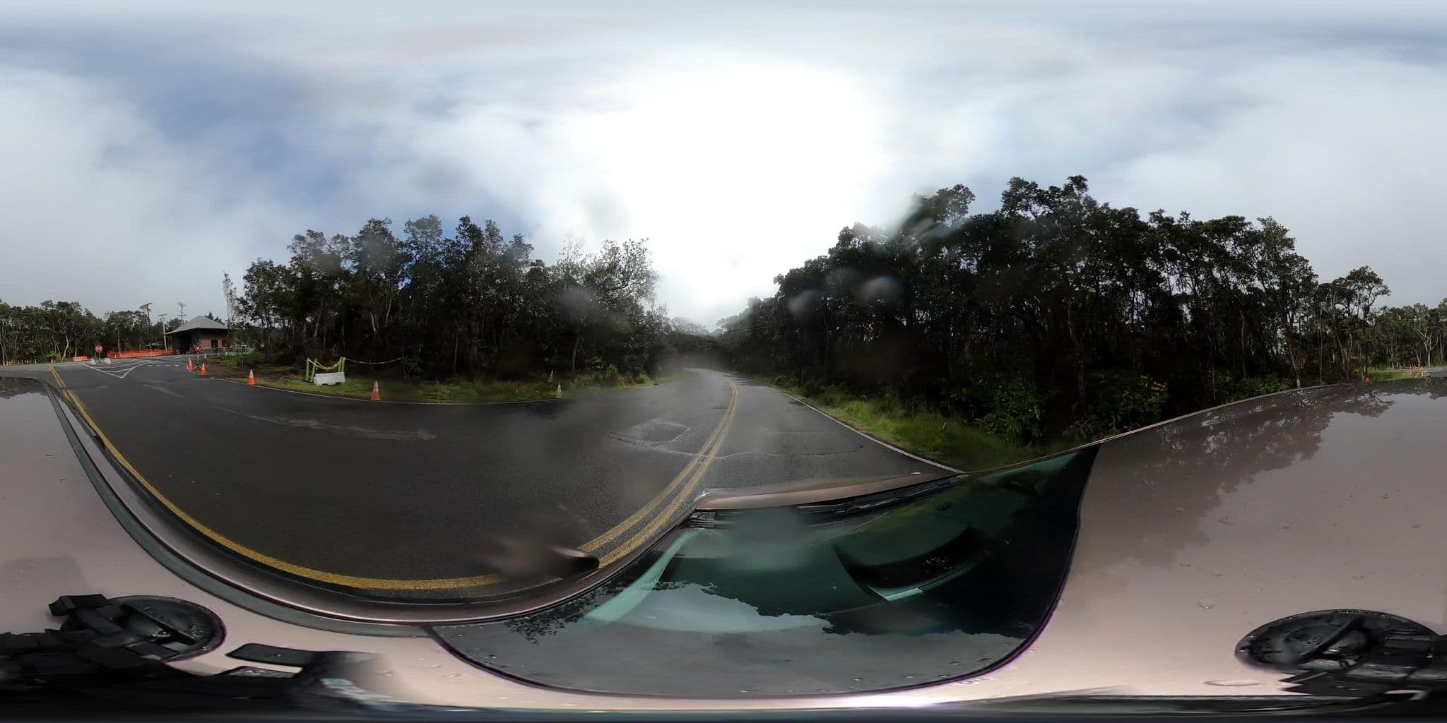 Street view near Aloha Crater Lodge, Volcano — © quickness805 (CC BY-SA · Mapillary)