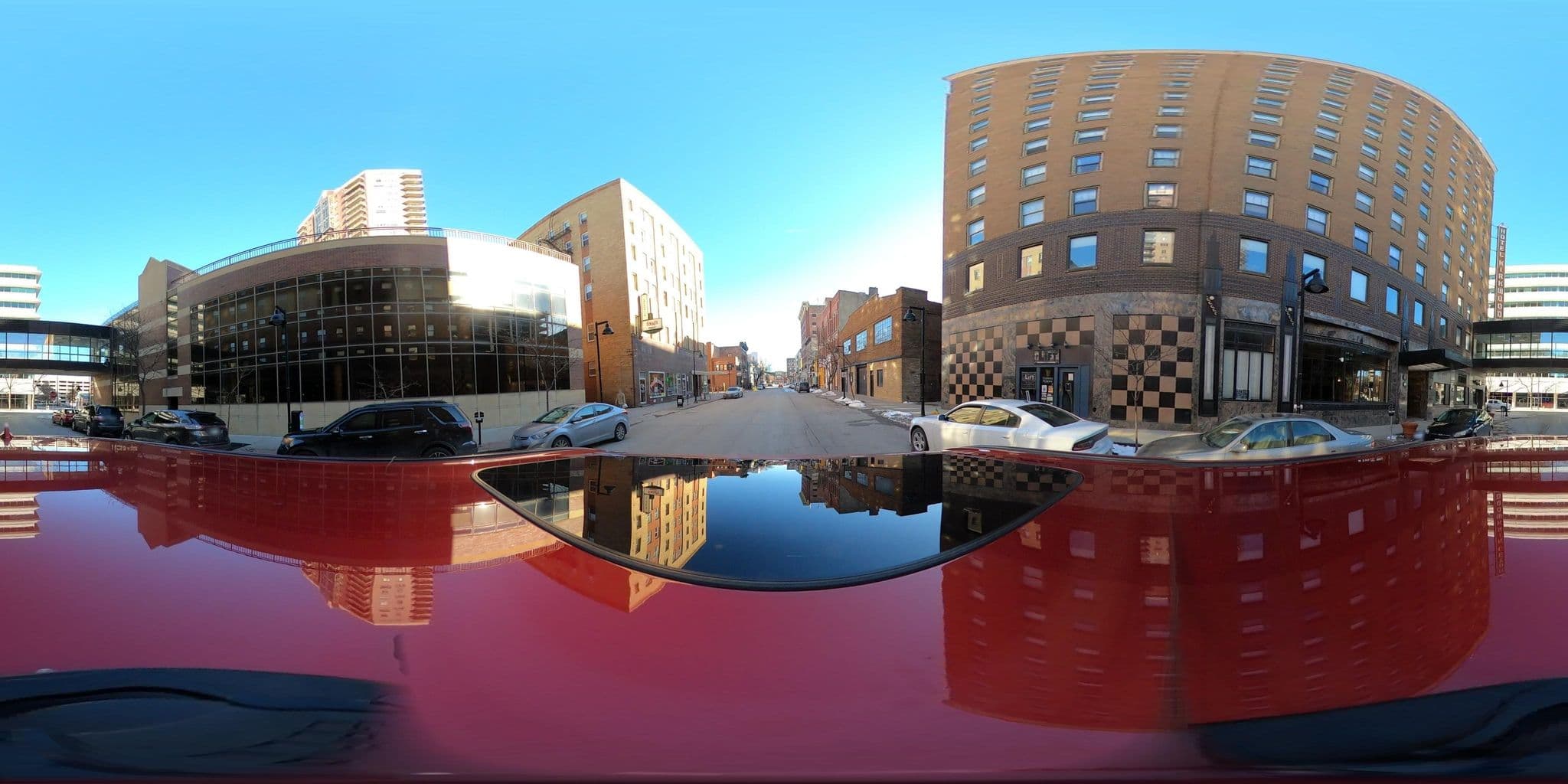 Street view near Designer Downtown Condo Suite, Des Moines — © Hopen111 (CC BY-SA · Mapillary)