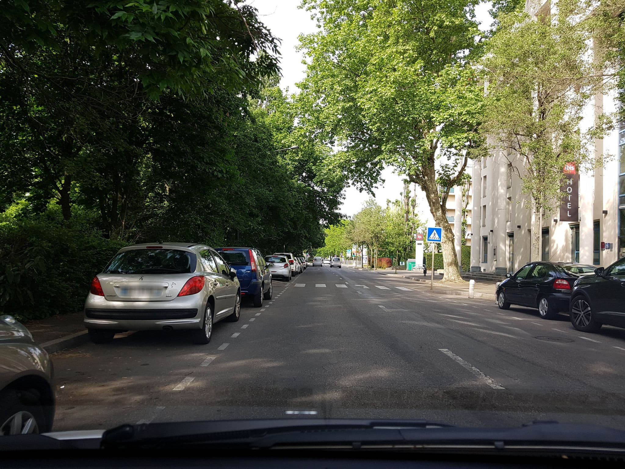 Street view near Ibis Mulhouse Centre Filature, Riedisheim — © fgouget (CC BY-SA · Mapillary)