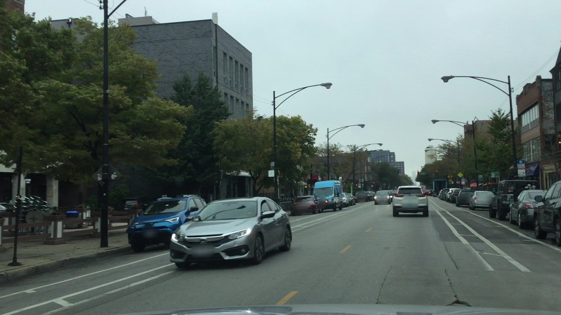 Street view near Jun Bar, Ukrainian Village — © lvl5 (CC BY-SA · Mapillary)