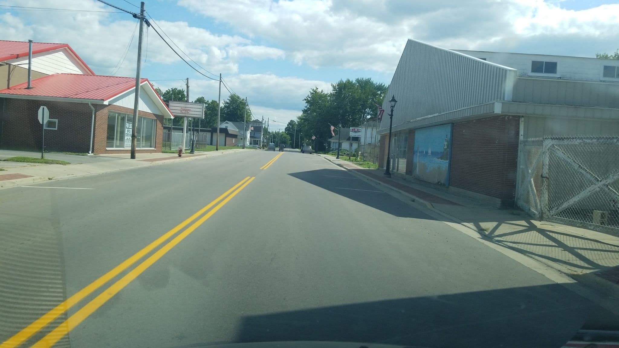 Street view near Indian Lake Masonic Lodge, Russells Point — © jbthemilker (CC BY-SA · Mapillary)