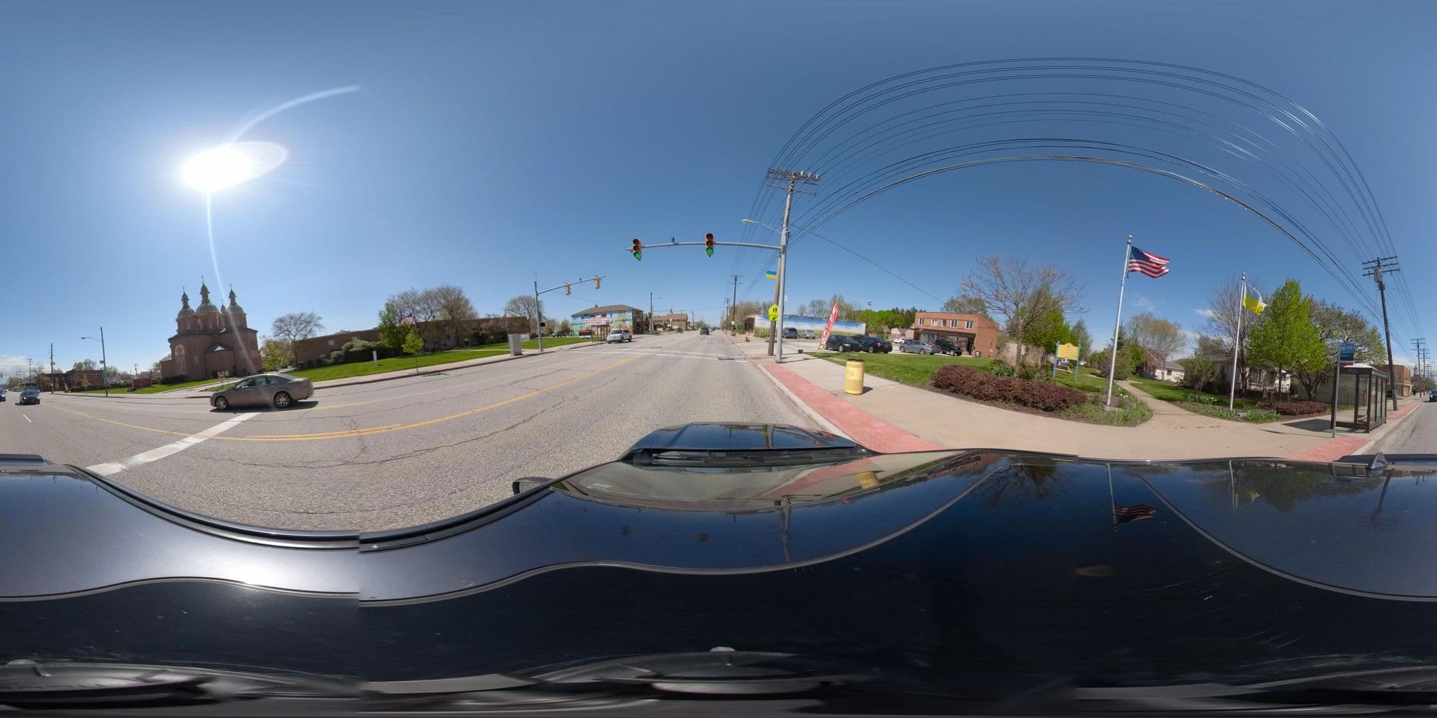 Street view near The Midget Motel, Parma — © CHuhnke (CC BY-SA · Mapillary)