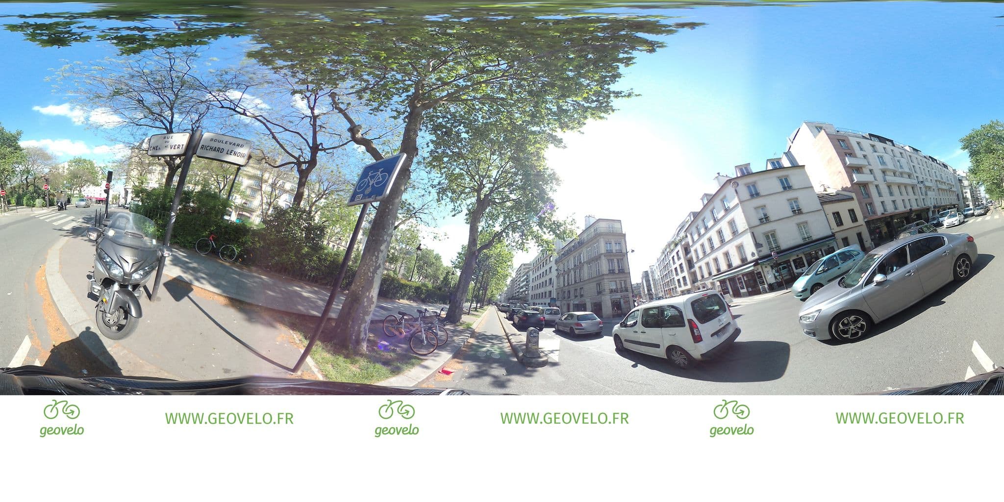 Street view near Citadines Bastille Marais, Saint-Ambroise — © simon_geovelo (CC BY-SA · Mapillary)
