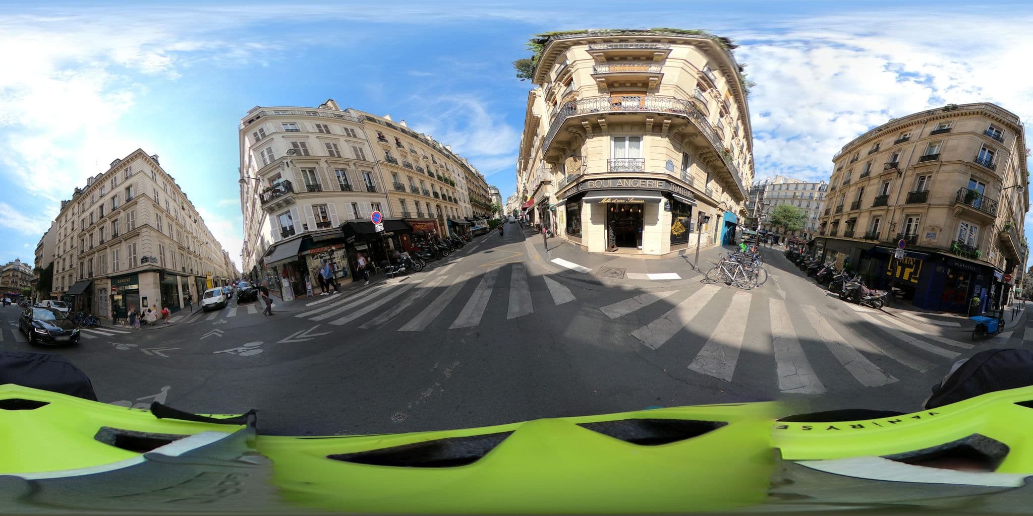 Street view near Hôtel La Tour d'Auvergne, Saint-Vincent de Paul — © Stefdegreef (CC BY-SA · Mapillary)