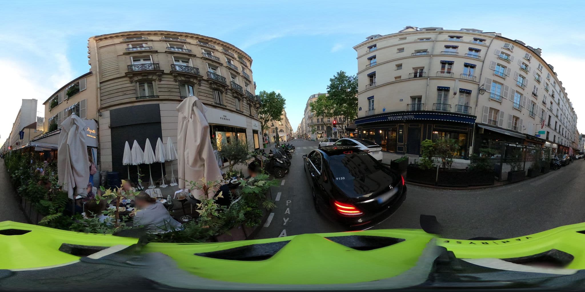 Street view near Welcome Hotel, Paris 06 Luxembourg — © Stefdegreef (CC BY-SA · Mapillary)