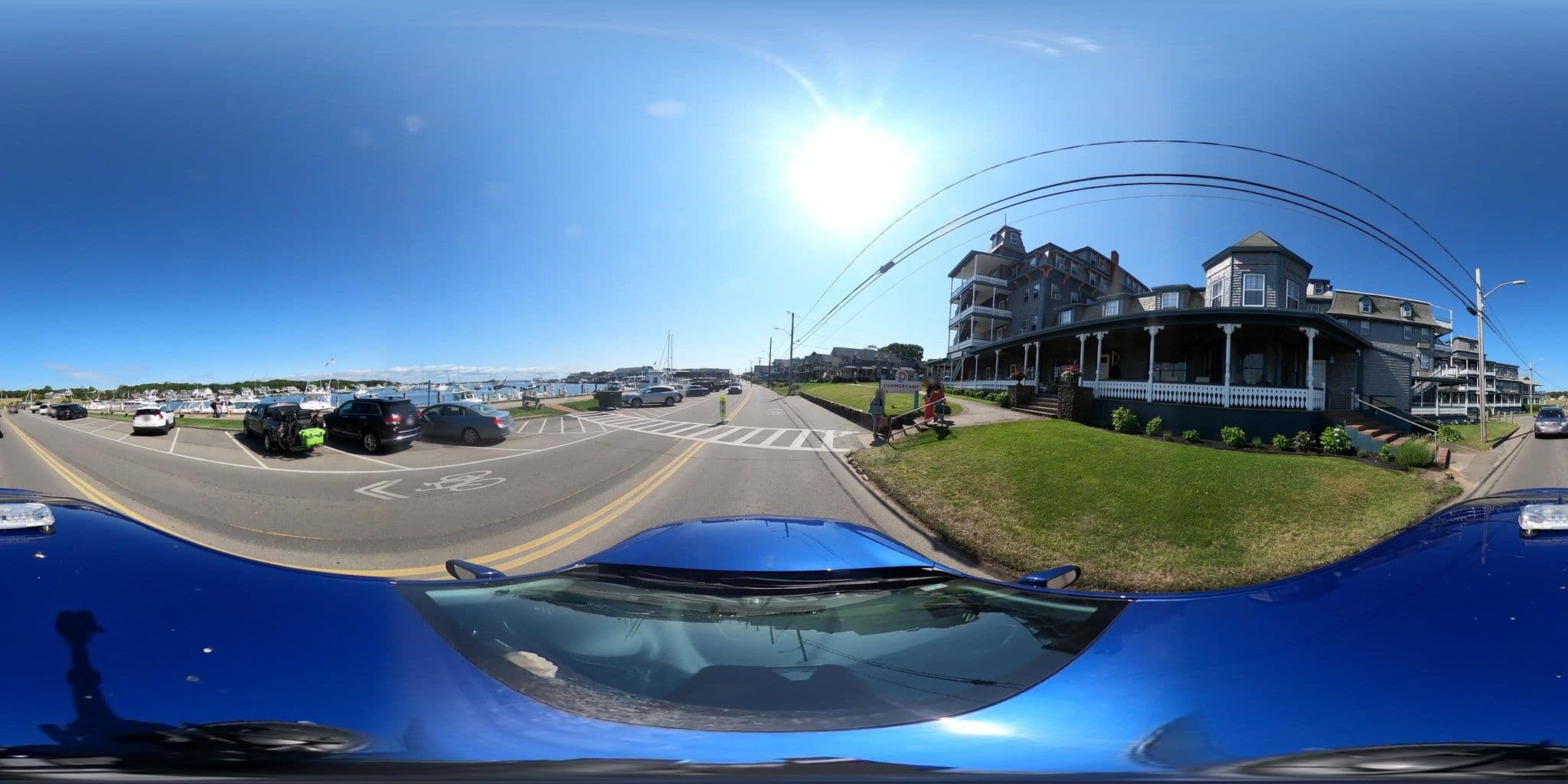 Street view near Wesley Hotel, Oak Bluffs — © riddelleng (CC BY-SA · Mapillary)