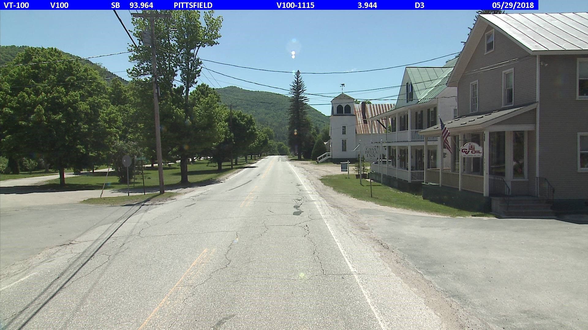Street view near Casa Bella Inn and Restaurant, Chittenden — © vtrans_row (CC BY-SA · Mapillary)